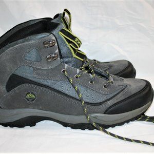 50 Peaks Gray/Blue Leather Hiking Boots   Size 11 US Men's